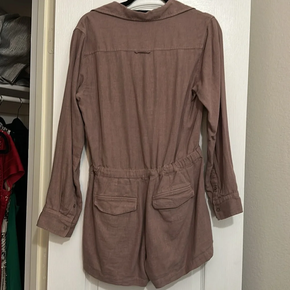 Babaton aritzia purple linen romper